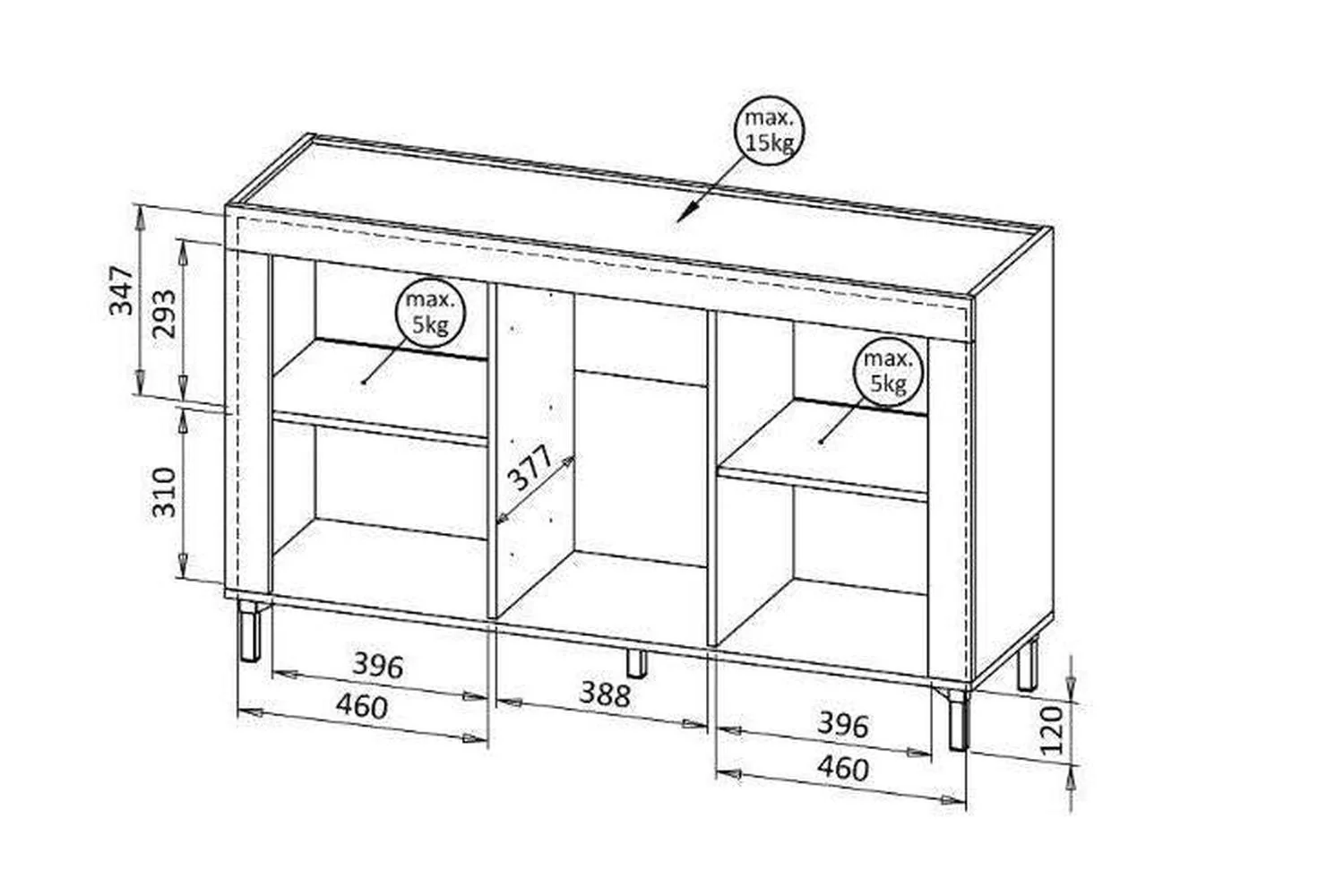 Mossa Sideboard 137 - Image 7