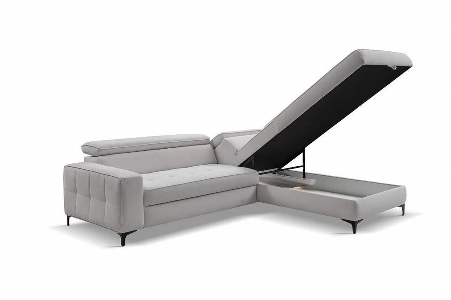 Nala Corner Sofa Bed With Storage - Image 4