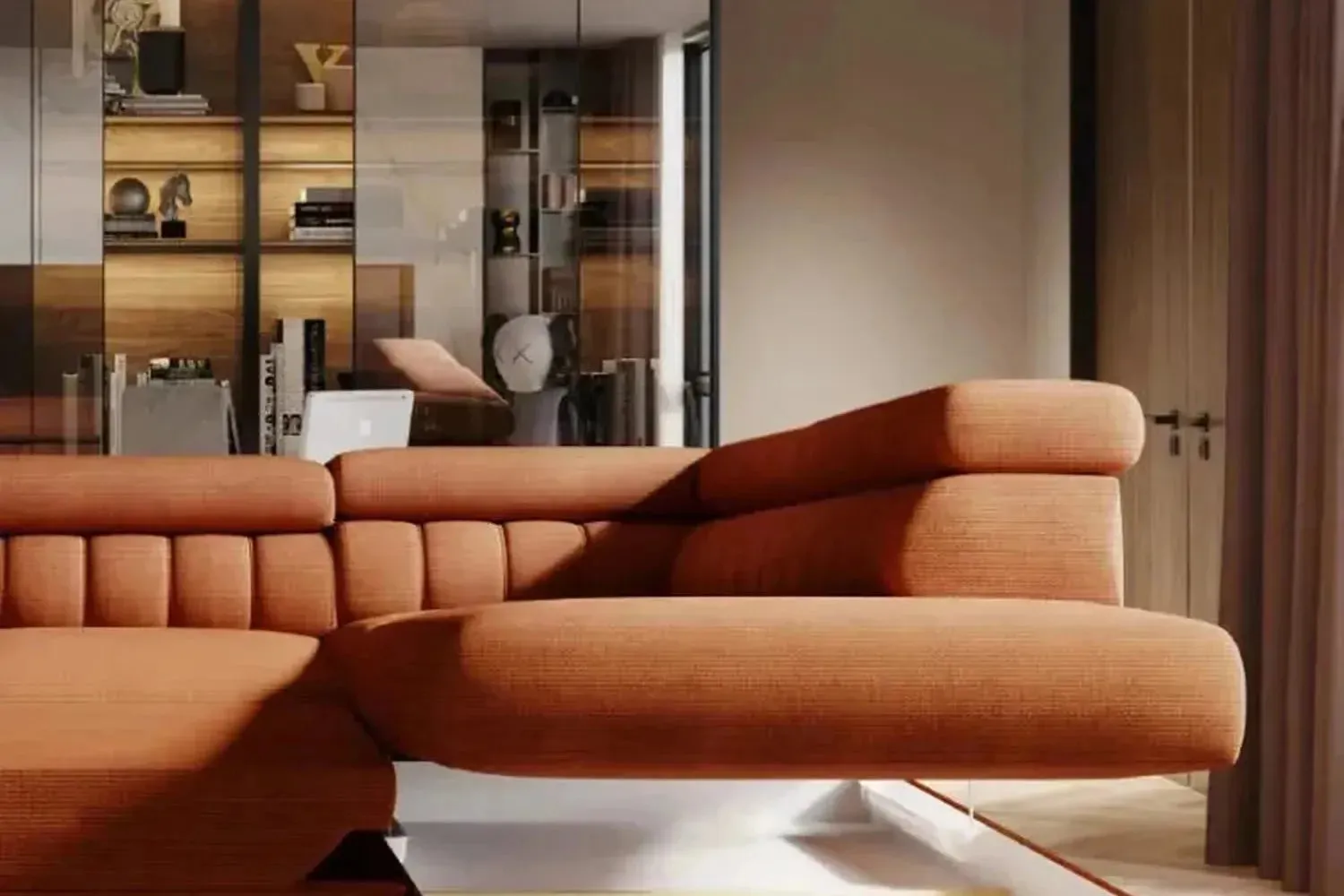 Navas L Corner Sofa Bed With Storage - Image 4