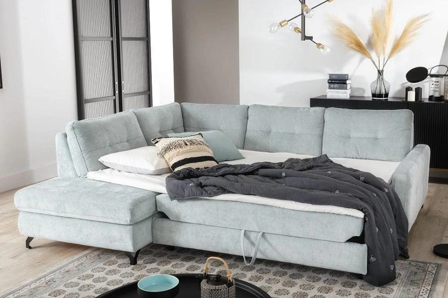 Nawe I Corner Sofa Bed With Storage - Image 3