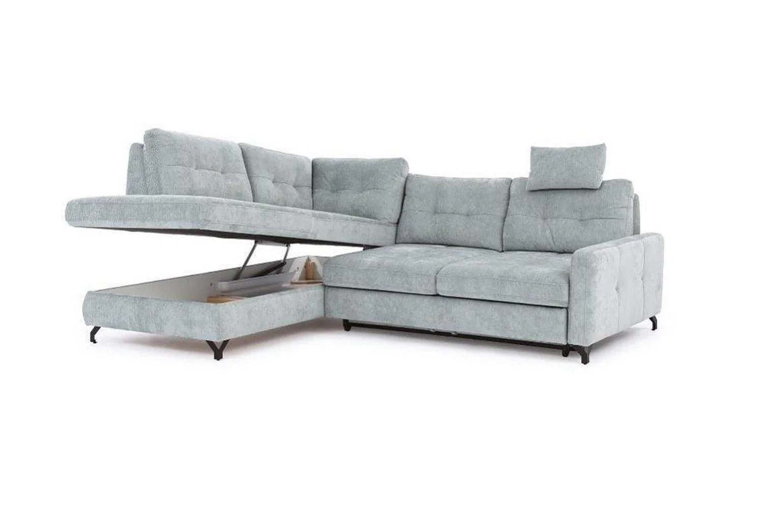 Nawe I Corner Sofa Bed With Storage - Image 9