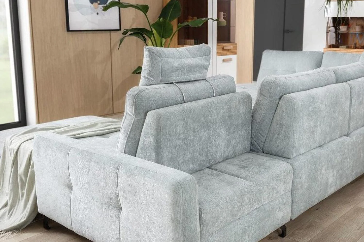 Nawe U Shape Corner Sofa Bed With Storage - Image 6