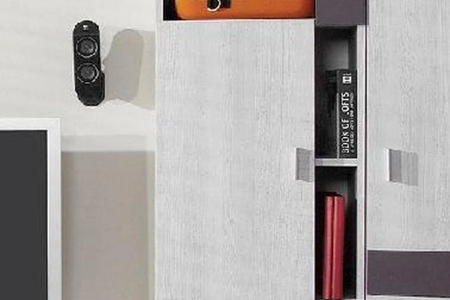 Next Express Delivery Bookcase 6 White Pine / Grey - Image 4