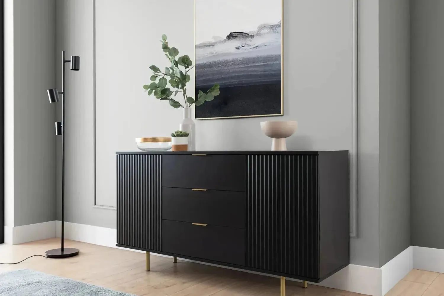 Nubia 3 Drawer Sideboard - Image 4