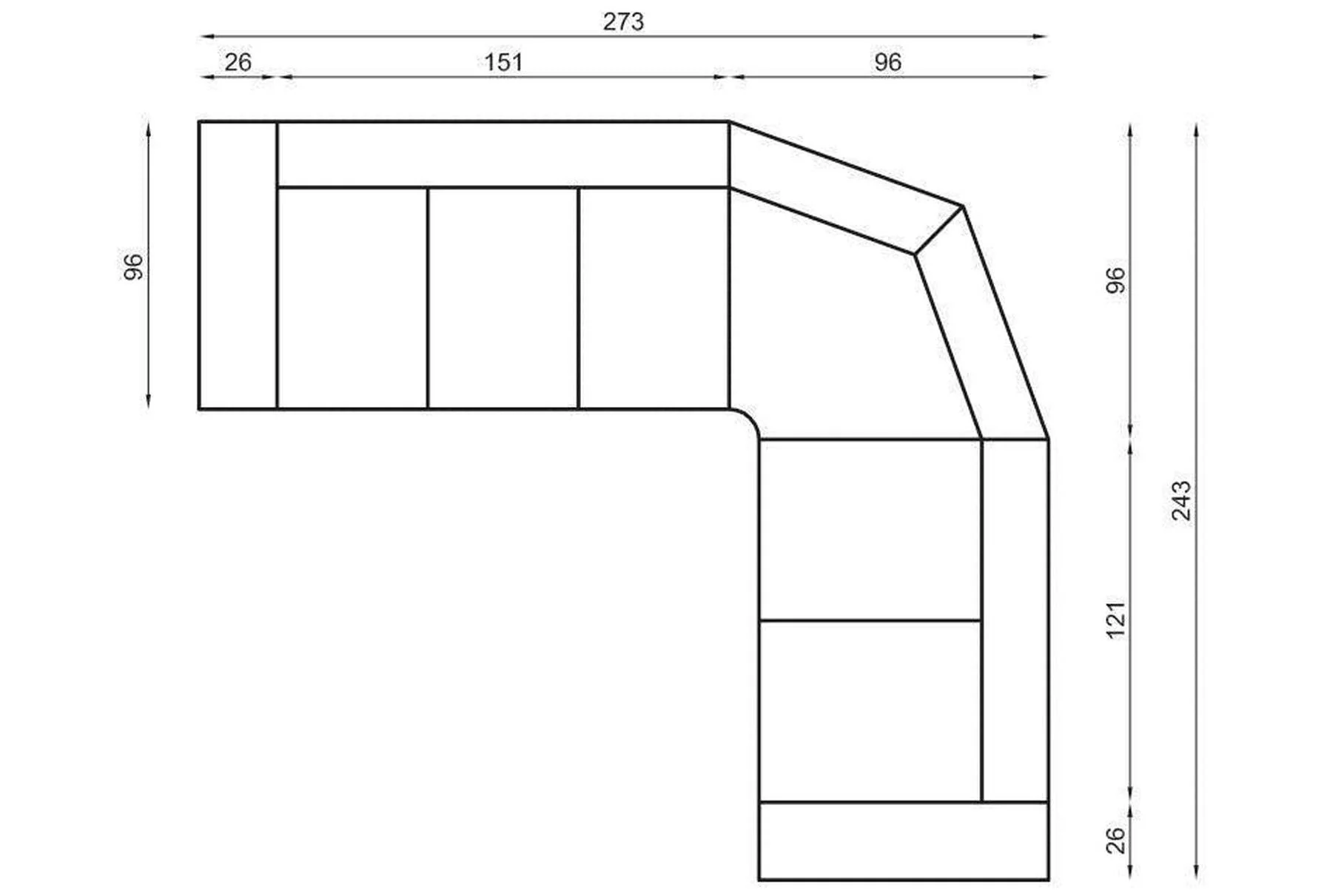 Oscar I Corner Sofa Bed - Image 4