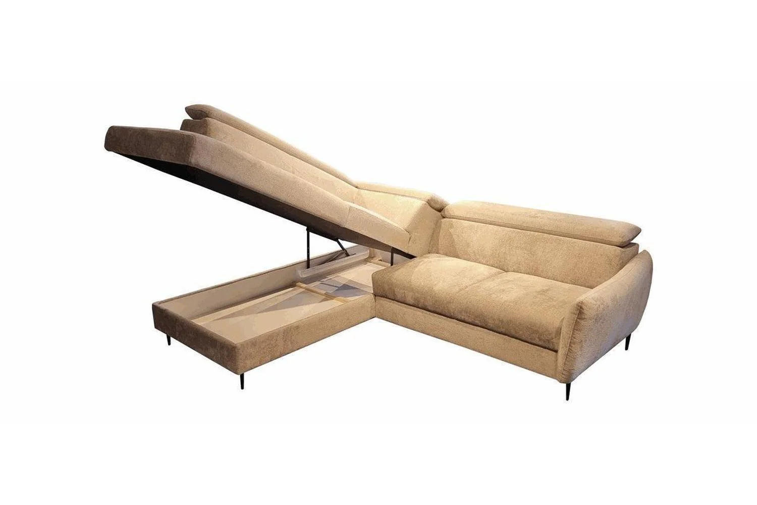 Othello Corner Sofa Bed With Storage - Image 3