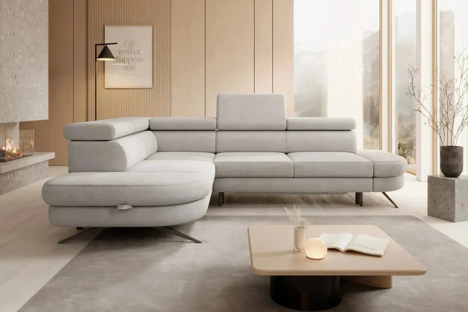 Otis L Corner Sofa Bed With Storage