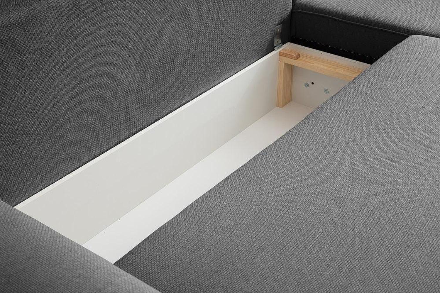 Palmo Corner Sofa Bed With Storage - Image 2
