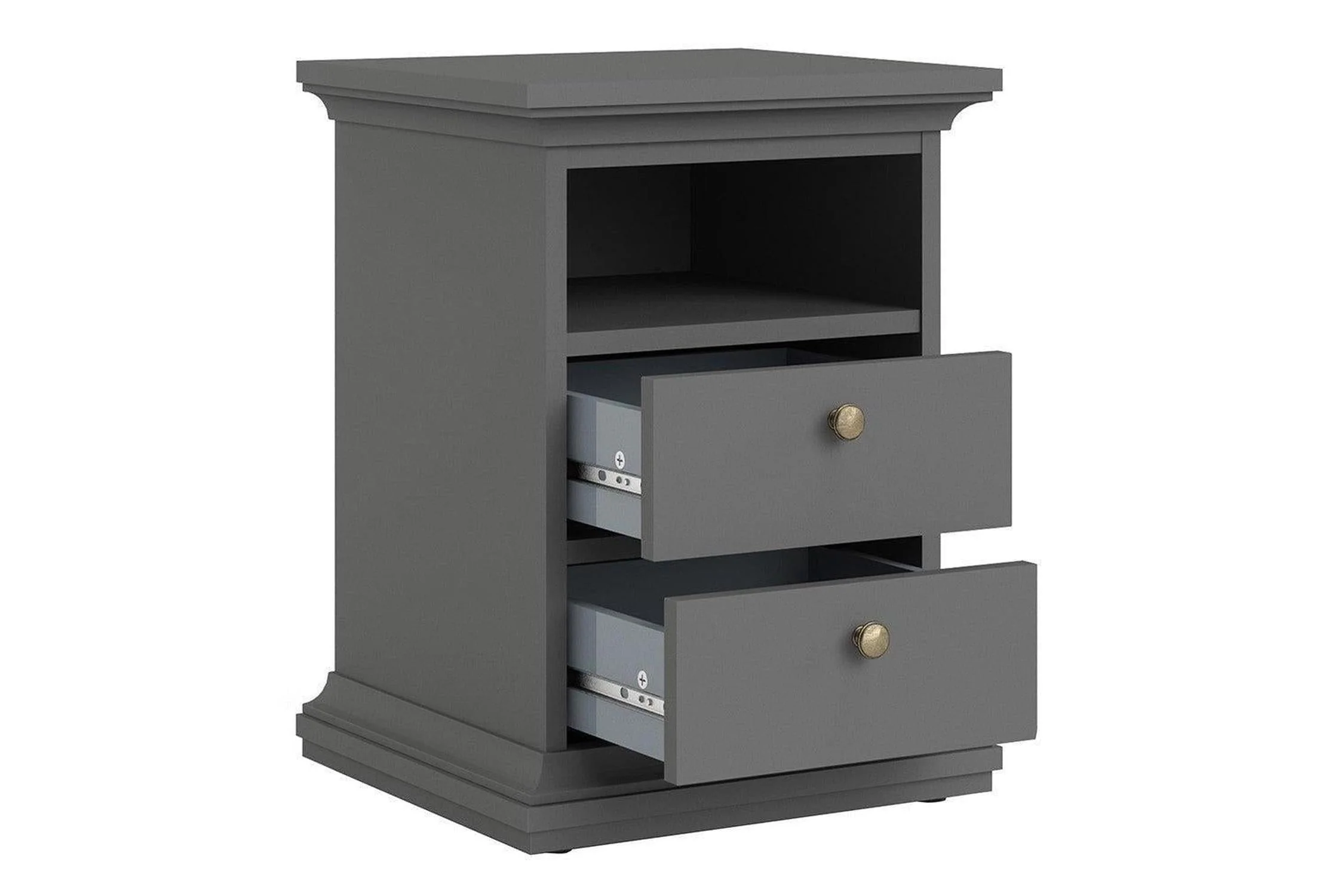 Paris Bedside Table 2 Drawers - Image 3