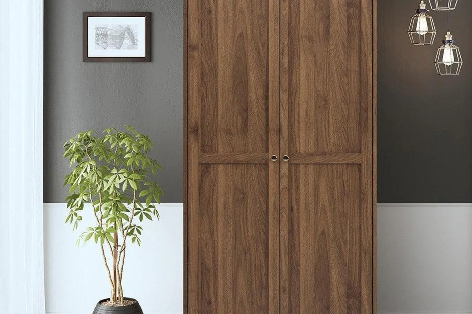Paris Wardrobe With 2 Doors 96