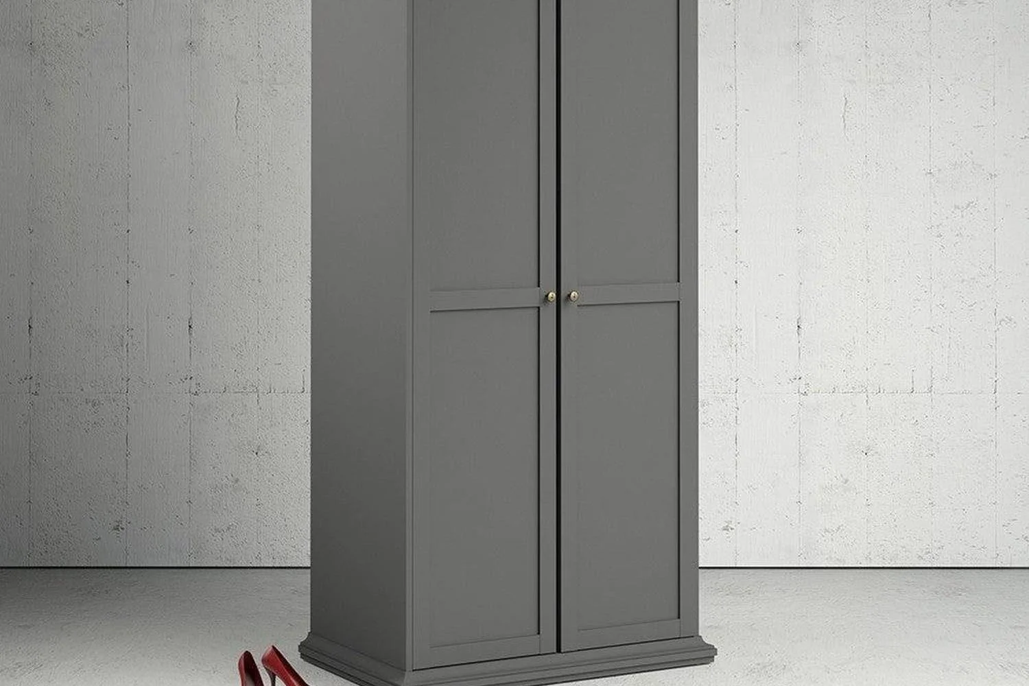 Paris Wardrobe With 2 Doors 96 - Image 2