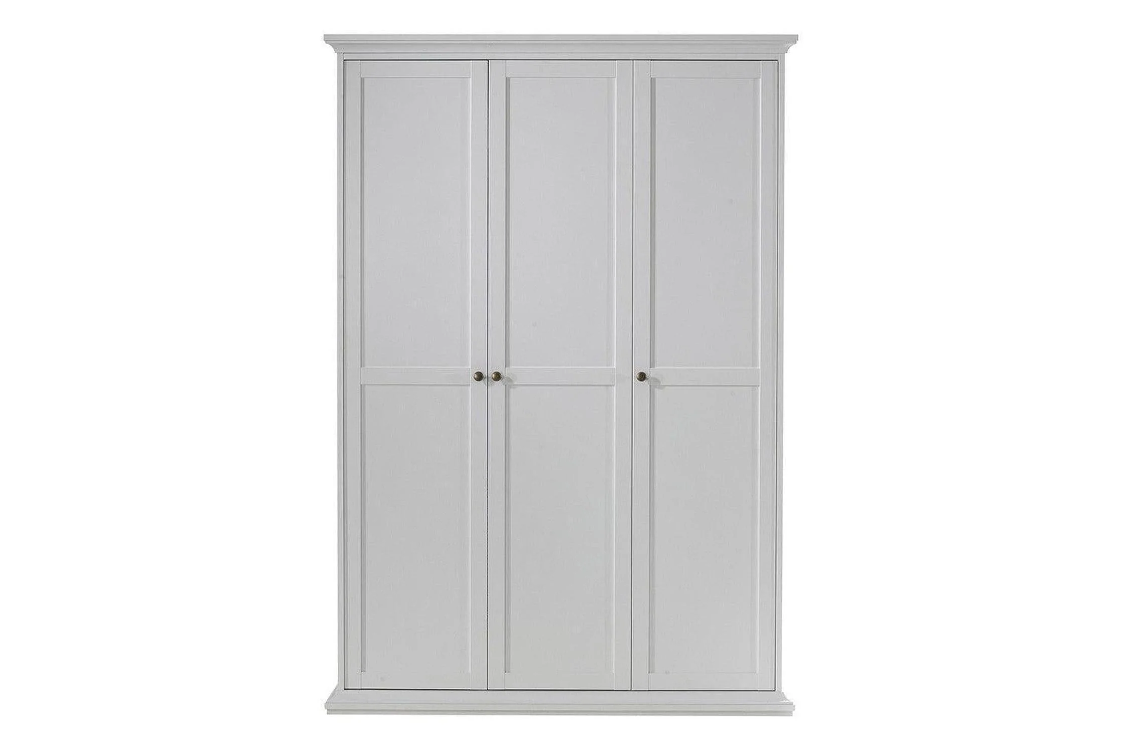 Paris Express Delivery Wardrobe 138 With 3 Doors White - Image 3