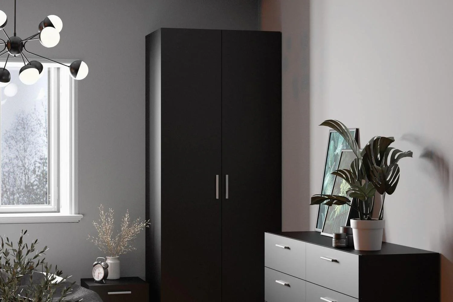 Pepe Bedside 2 Drawers In Black - Image 6
