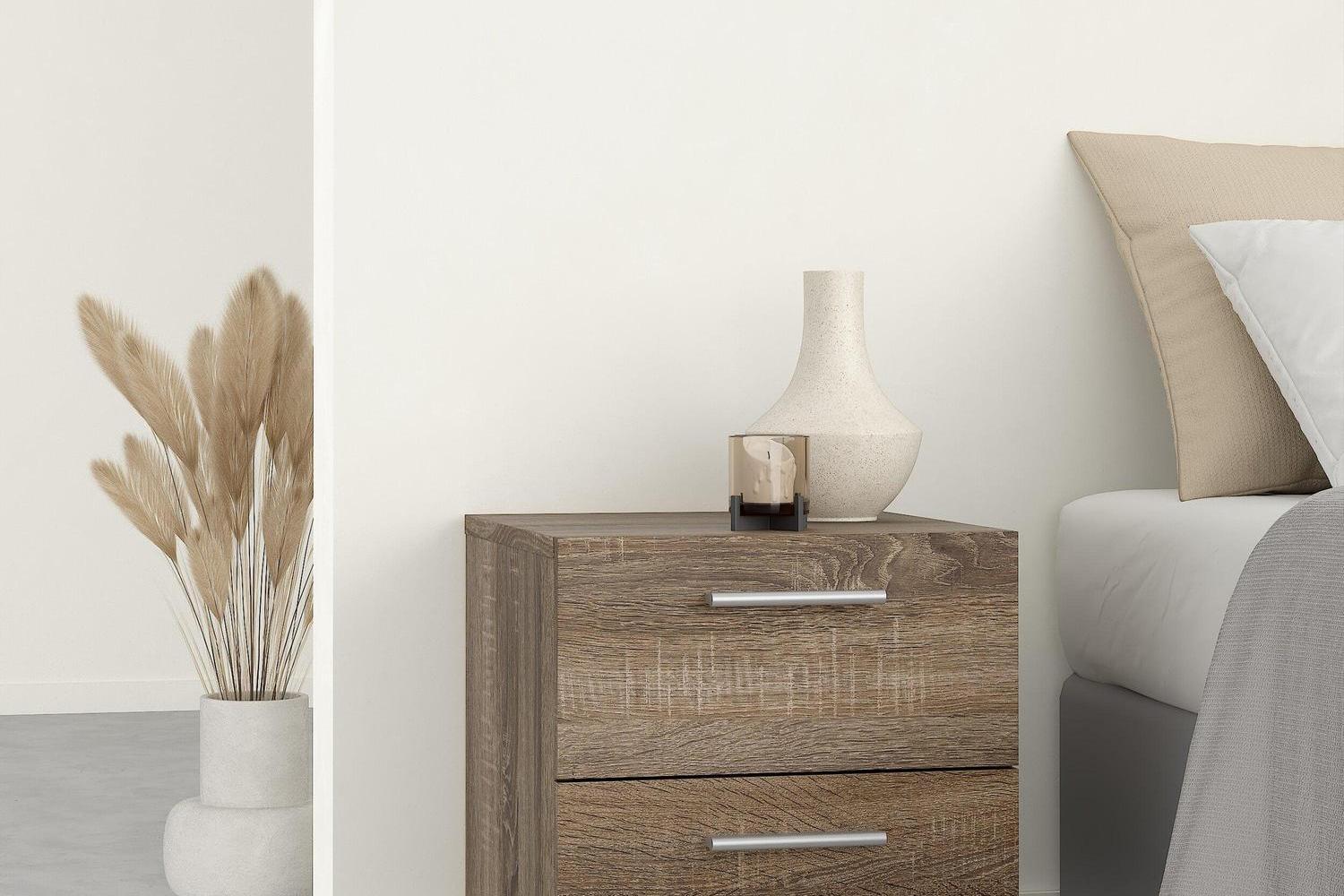 Pepe Bedside 2 Drawers In Truffle Oak - Image 7
