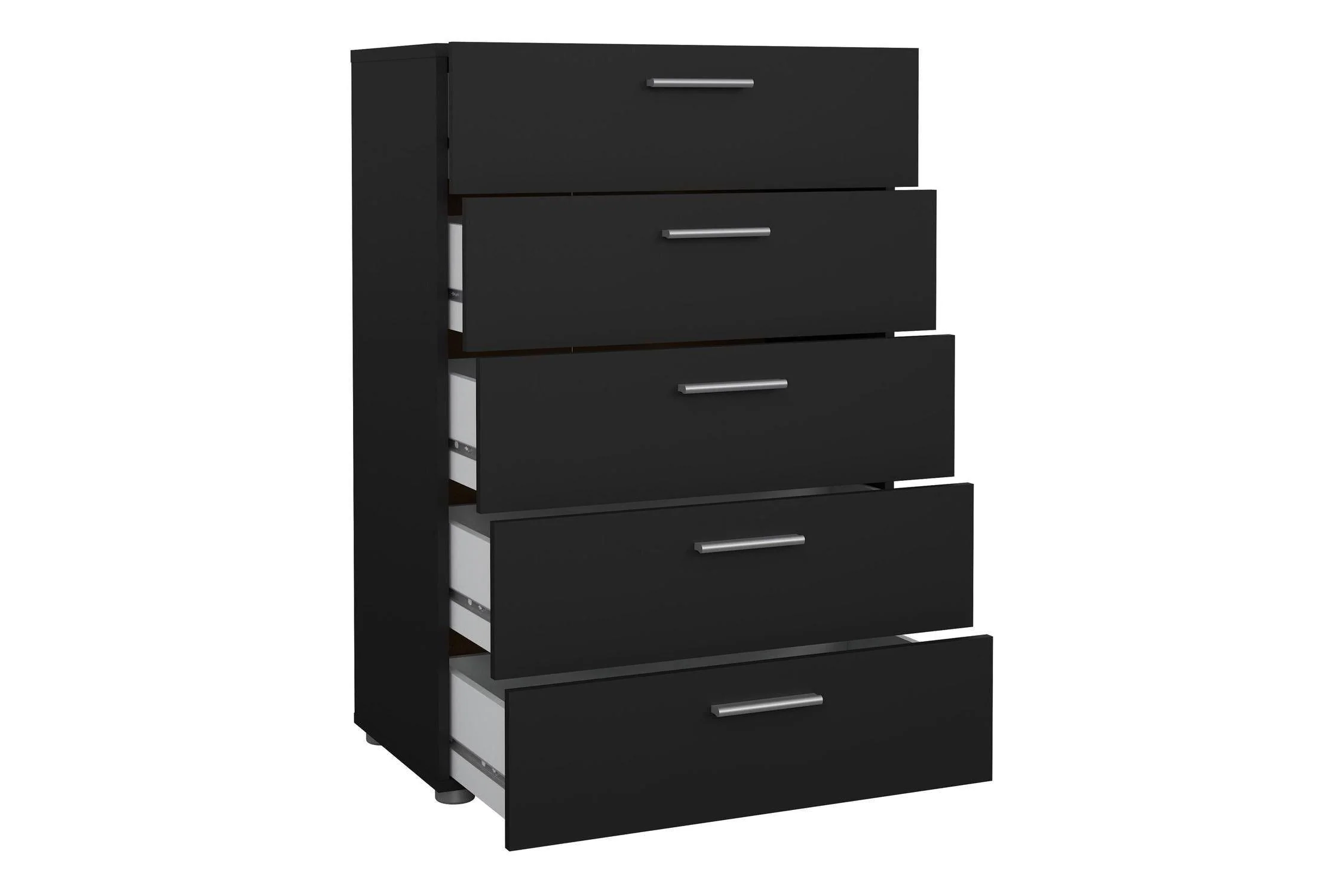 Pepe Chest Of 5 Drawers In Black - Image 4