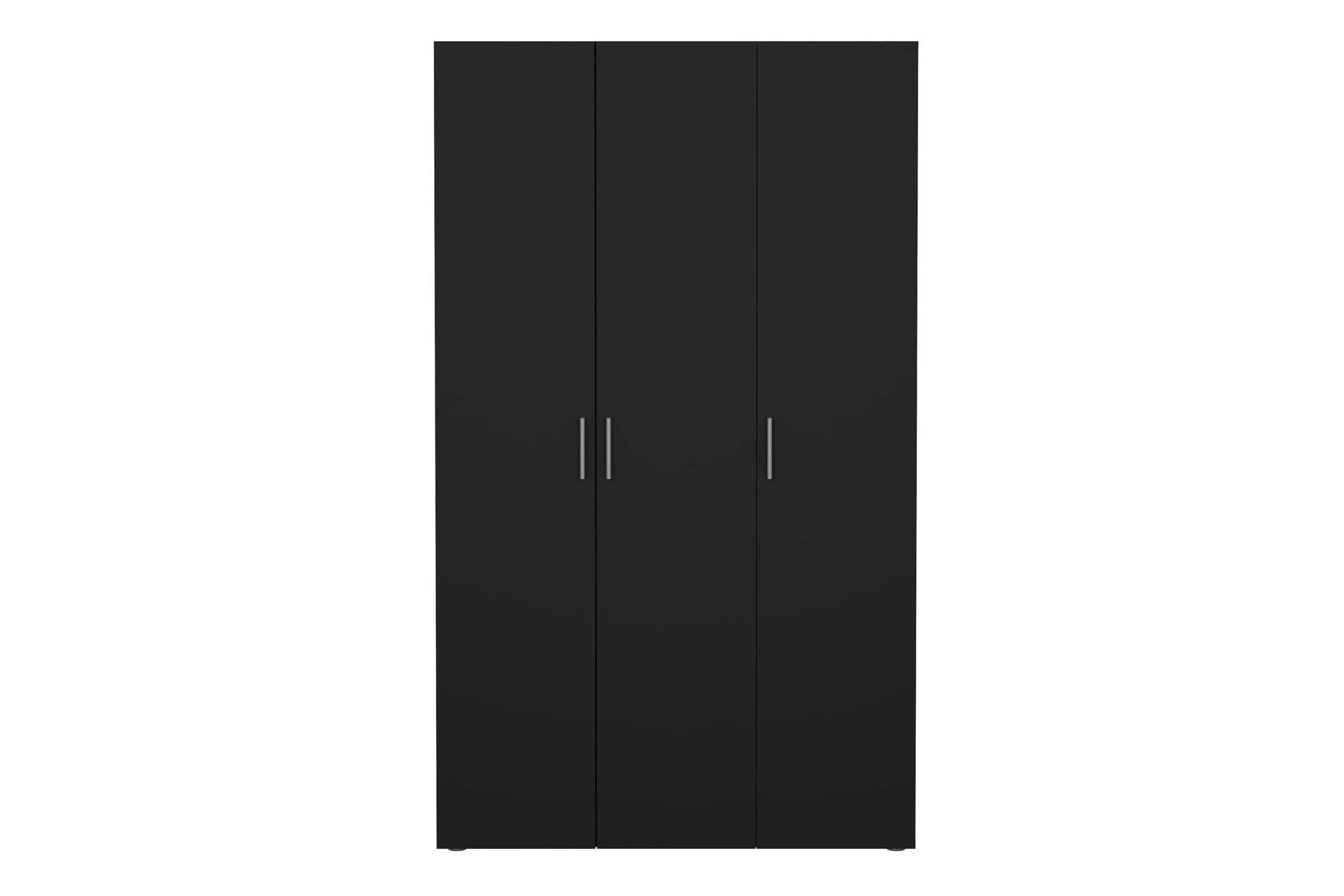 Pepe Wardrobe With 3 Doors In Black - Image 2