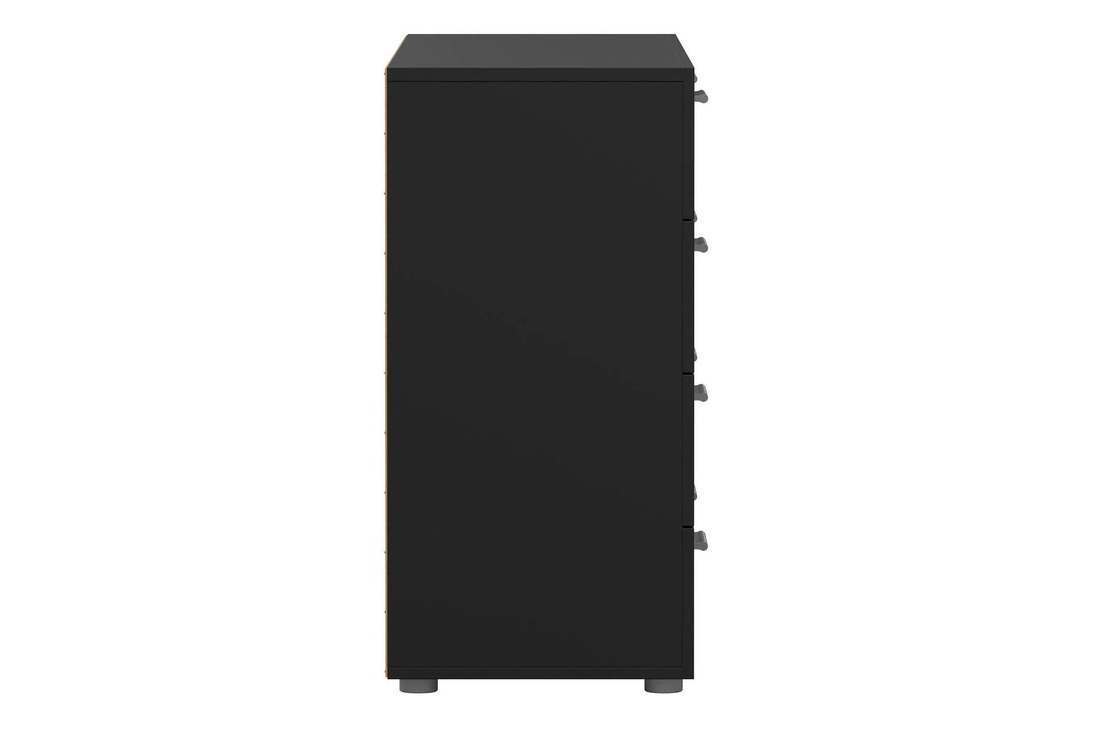 Pepe Wide Chest Of 8 Drawers In Black - Image 4