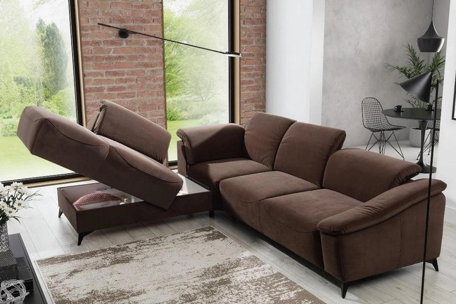 Potenza Corner Sofa Bed With Storage - Image 8
