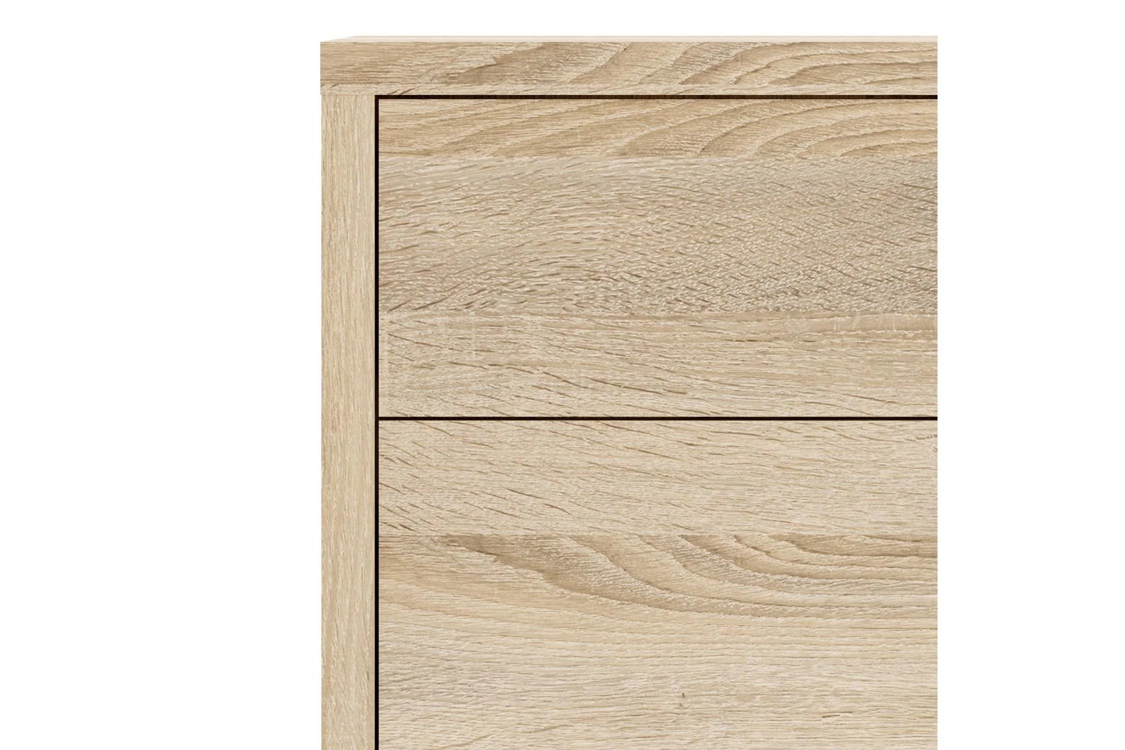 Prima Bookcase 1 Shelf with 2 Drawers and Doors in Oak - Image 6