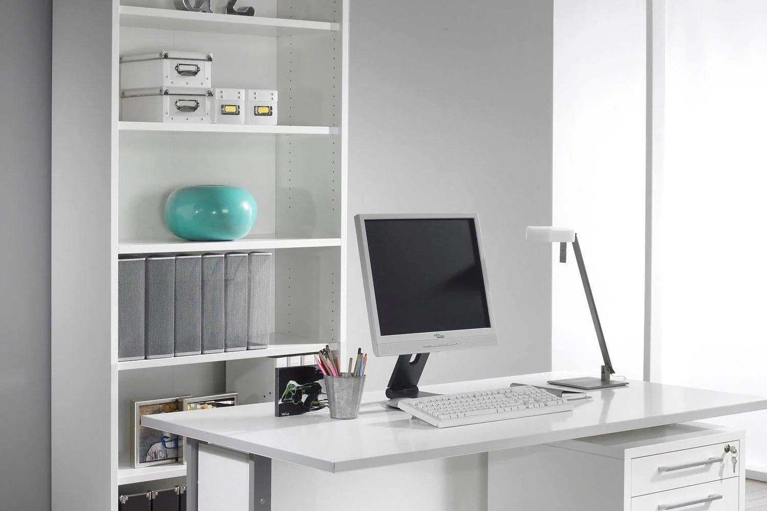 Prima Bookcase 5 Shelves In White - Image 5