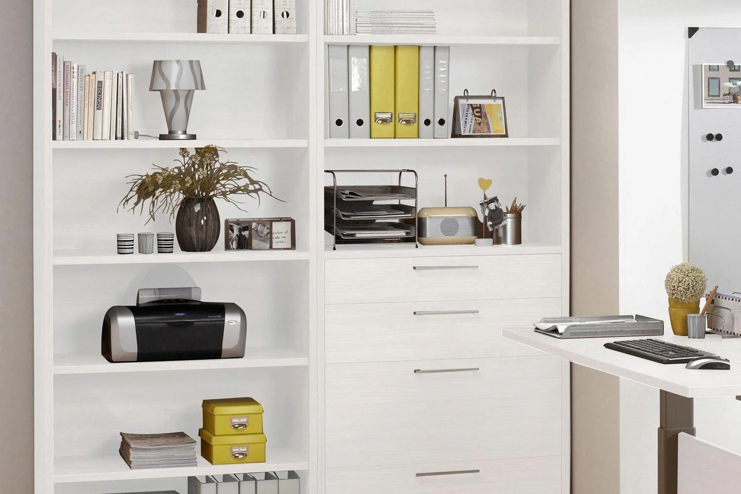 Prima Bookcase 5 Shelves In White - Image 6