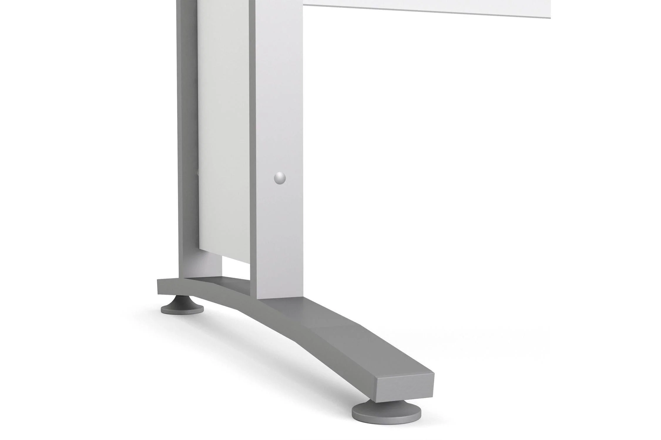 Prima Desk 120cm In White With Silver Grey Steel Legs - Image 9