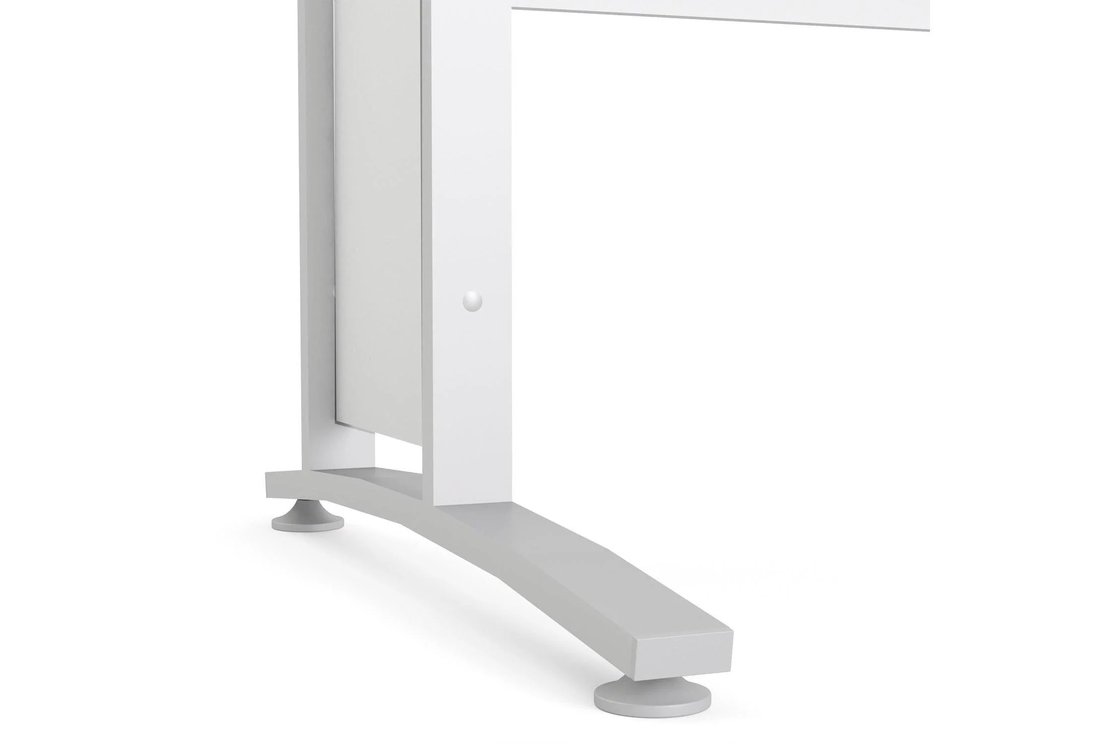 Prima Desk 120cm In White With White Legs - Image 6