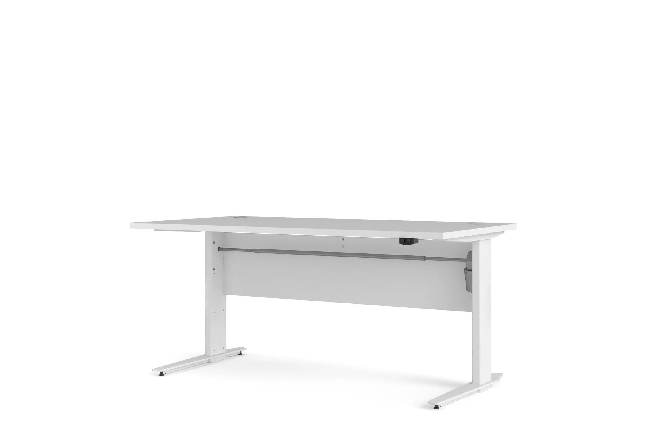 Prima Desk 150cm in White with Height Adjustable Electric Legs (White) - Image 3