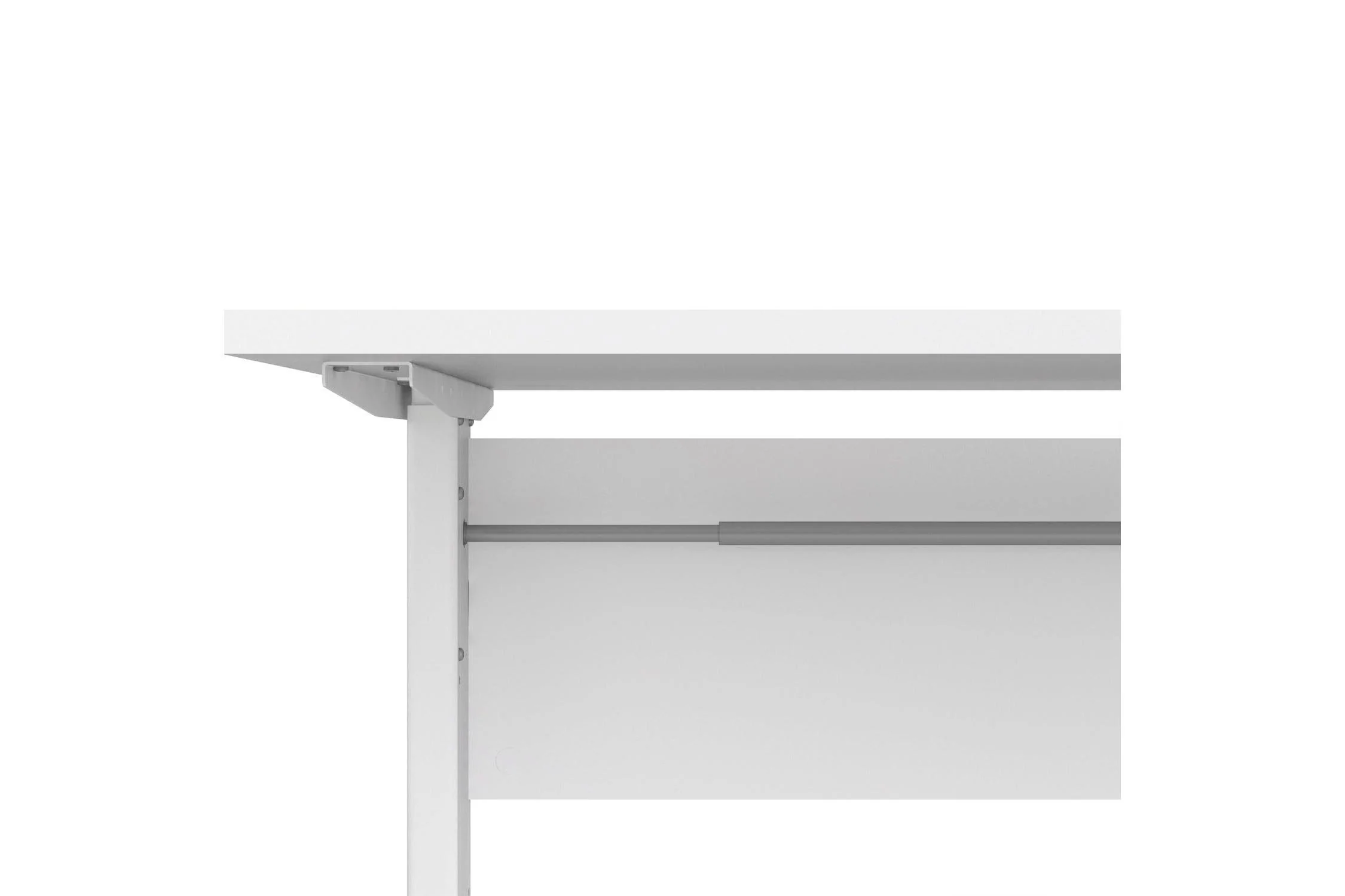 Prima Desk 150cm in White with Height Adjustable Electric Legs (White) - Image 7