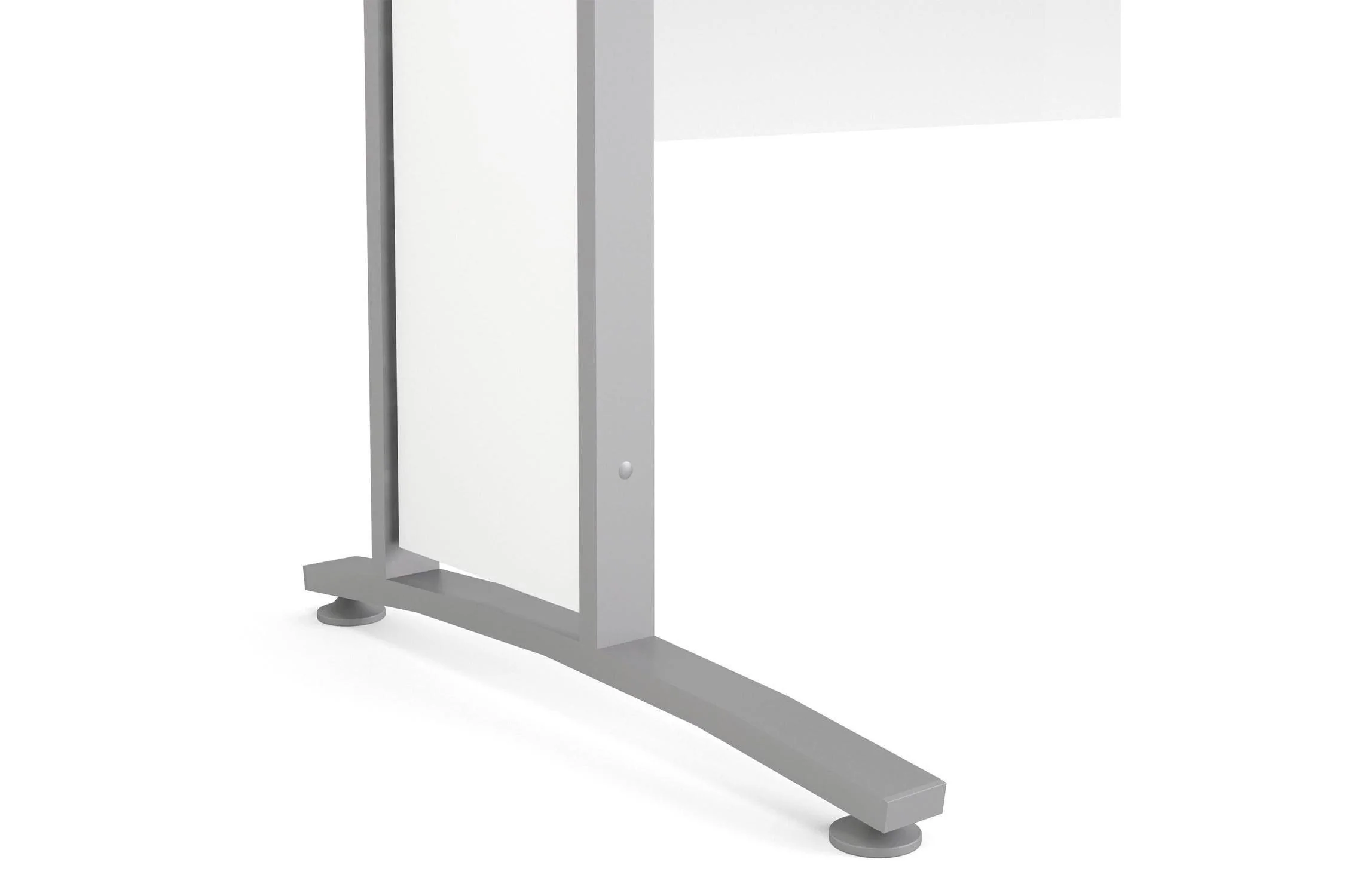 Prima Desk 150cm In White With Silver Grey Steel Legs - Image 12