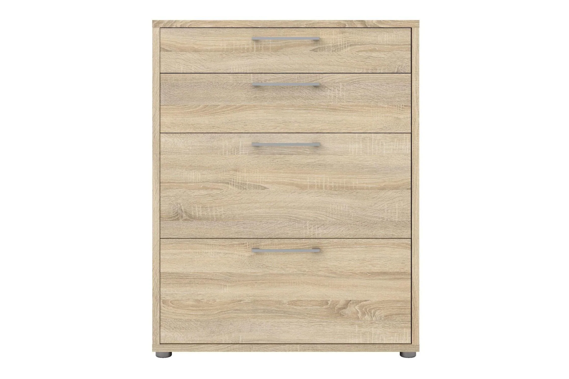 Prima Office Chest of 2 Drawers and 2 File Drawers in Oak - Image 2