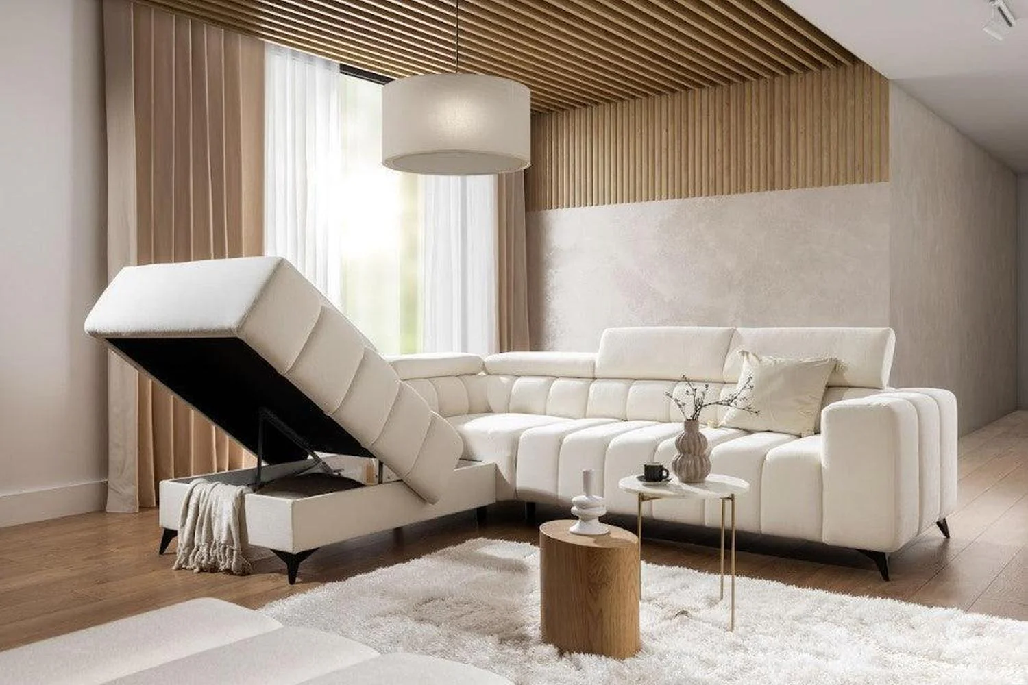 Ragusso I Corner Sofa Bed With Storage - Image 3