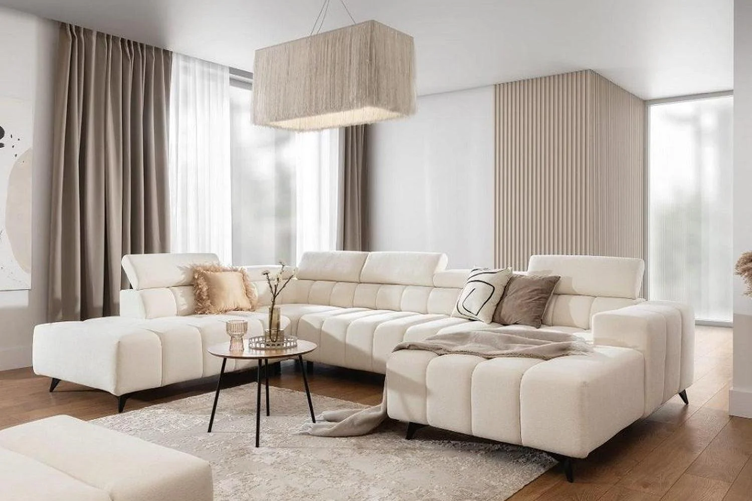 Ragusso U Shape Corner Sofa Bed