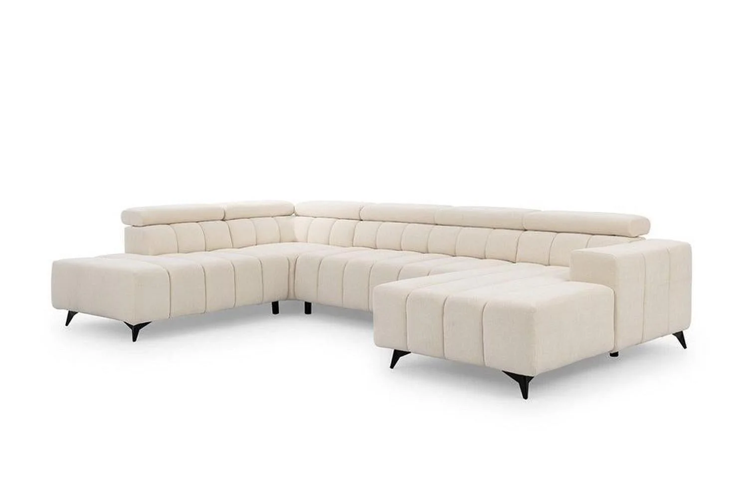 Ragusso U Shape Corner Sofa Bed - Image 9