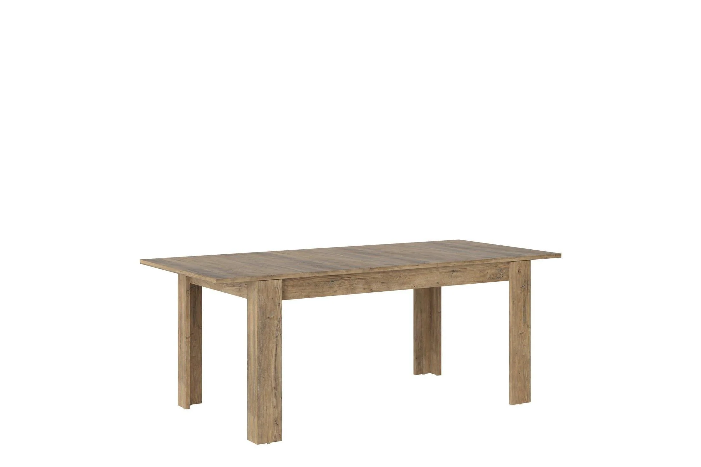 Rapallo Extending Dining Table 160-200cm In Chestnut And Matera Grey - Image 3