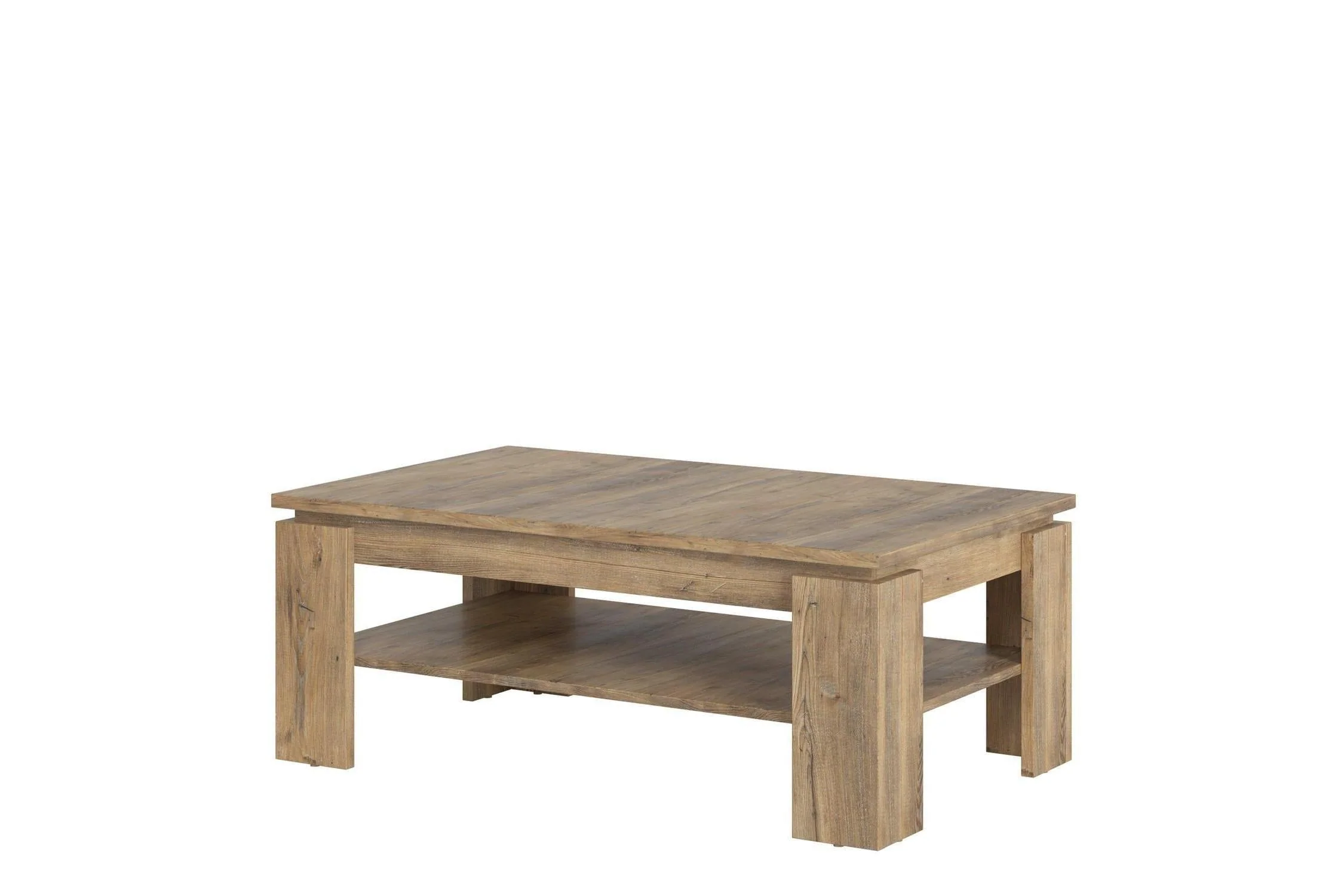 Rapallo Large Coffee Table In Chestnut And Matera Grey - Image 2