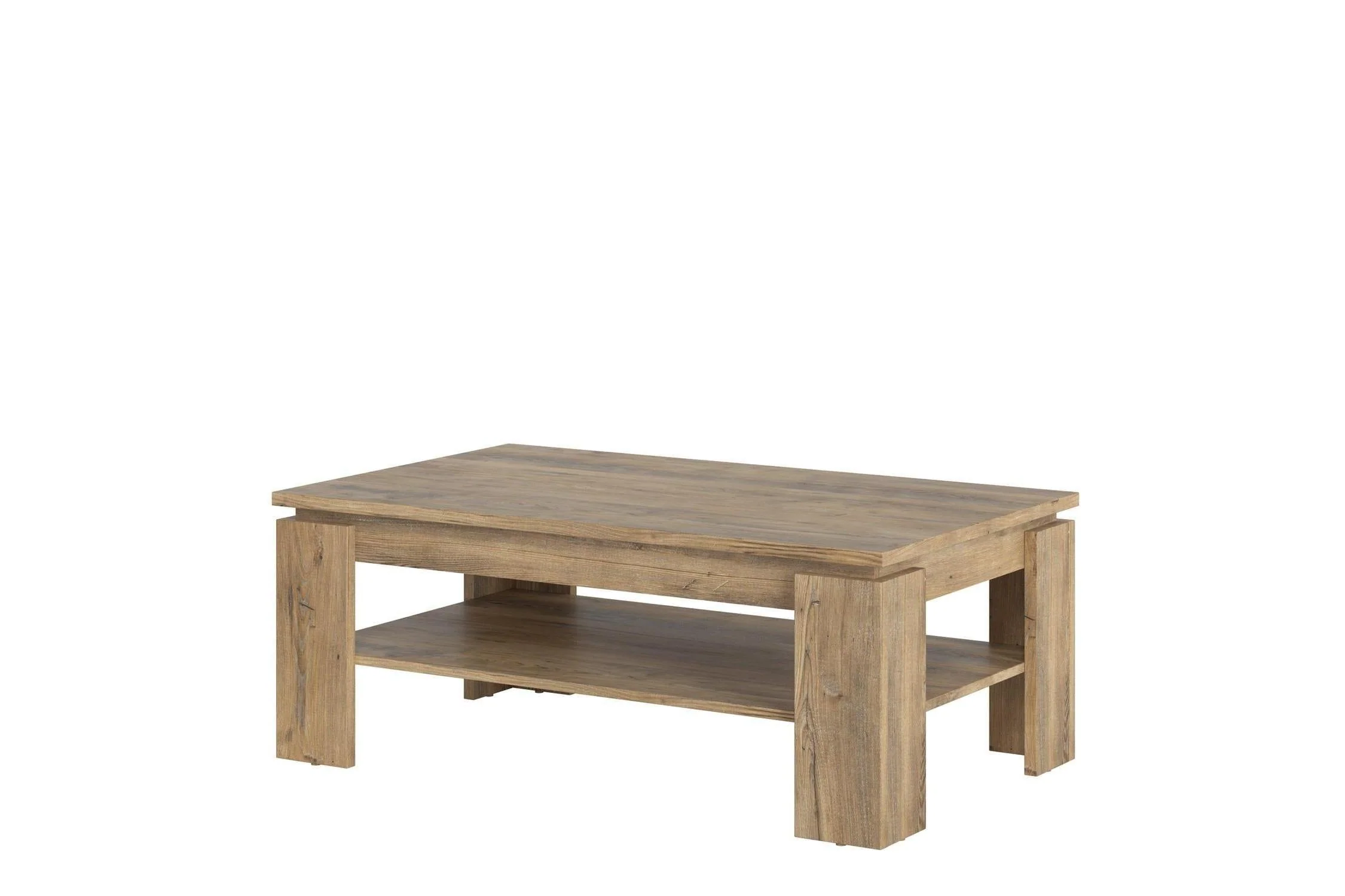 Rapallo Large Coffee Table In Chestnut And Matera Grey - Image 3