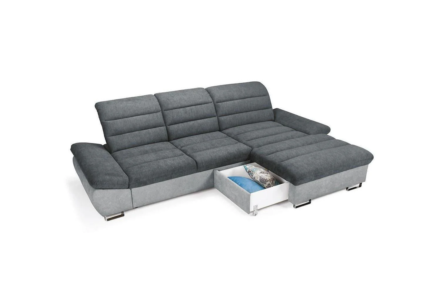 Roman Corner Sofa Bed With Storage - Image 5