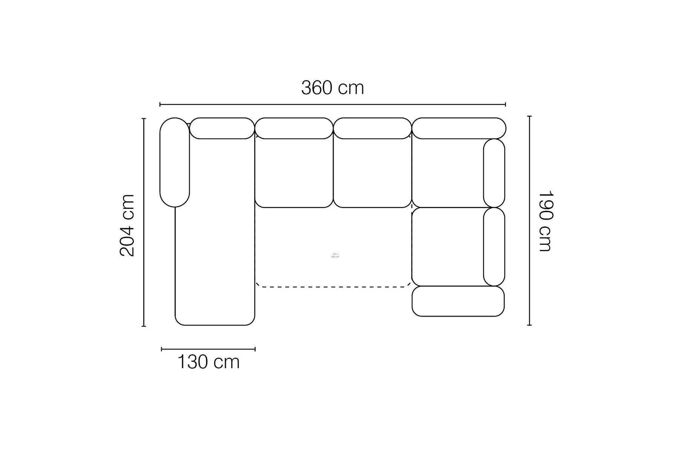 Roman Xl U Shaped Corner Sofa Bed With Storage - Image 3