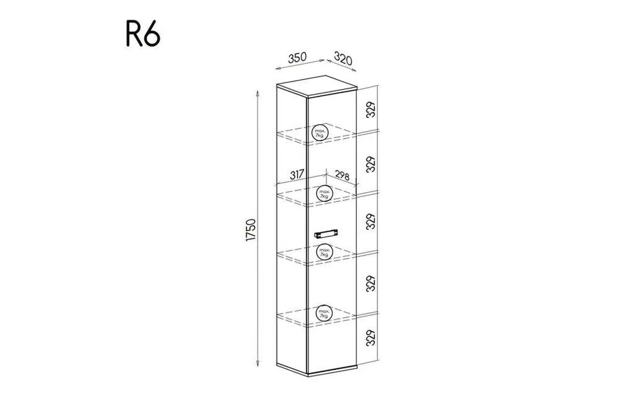 Romero R6 Tall Storage Cabinet - Image 10