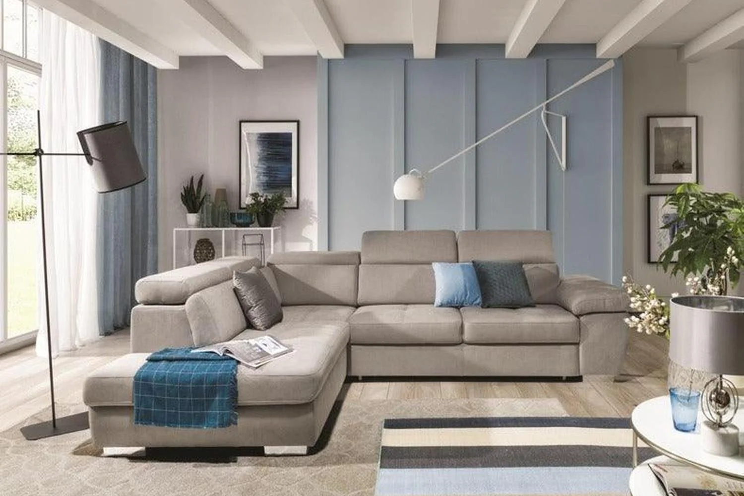 Rosso II Corner Sofa Bed With Storage