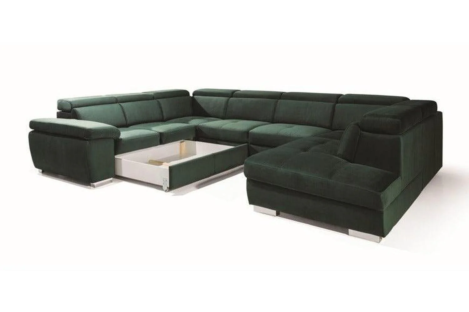 Rosso III U Shape Corner Sofa Bed With Storage - Image 2