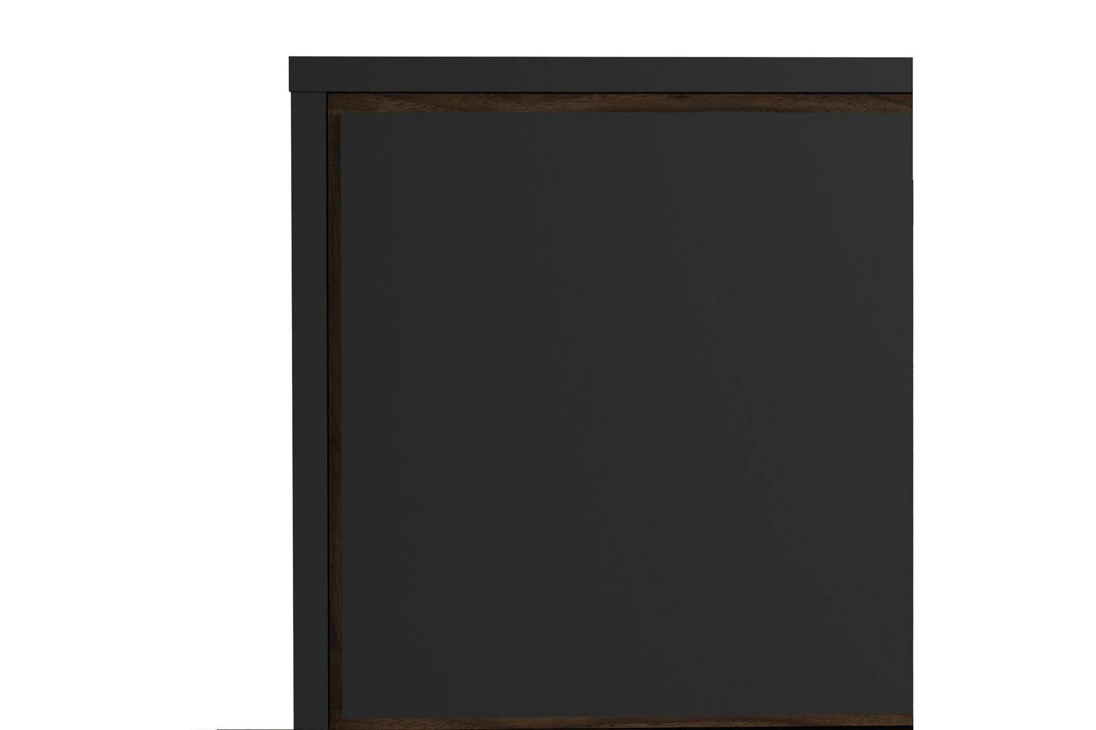 Ry TV Unit with Drawer and Door in Matt Black Walnut - Image 5