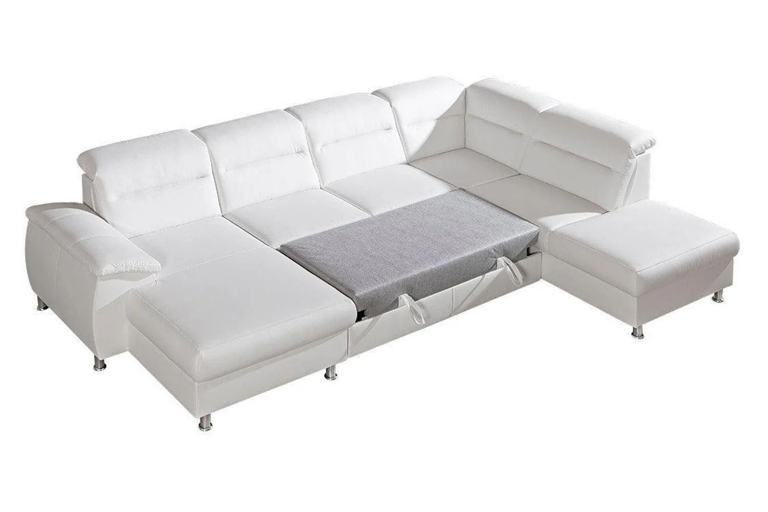 Scandi I U Shape Corner Sofa Bed With Storage - Image 3
