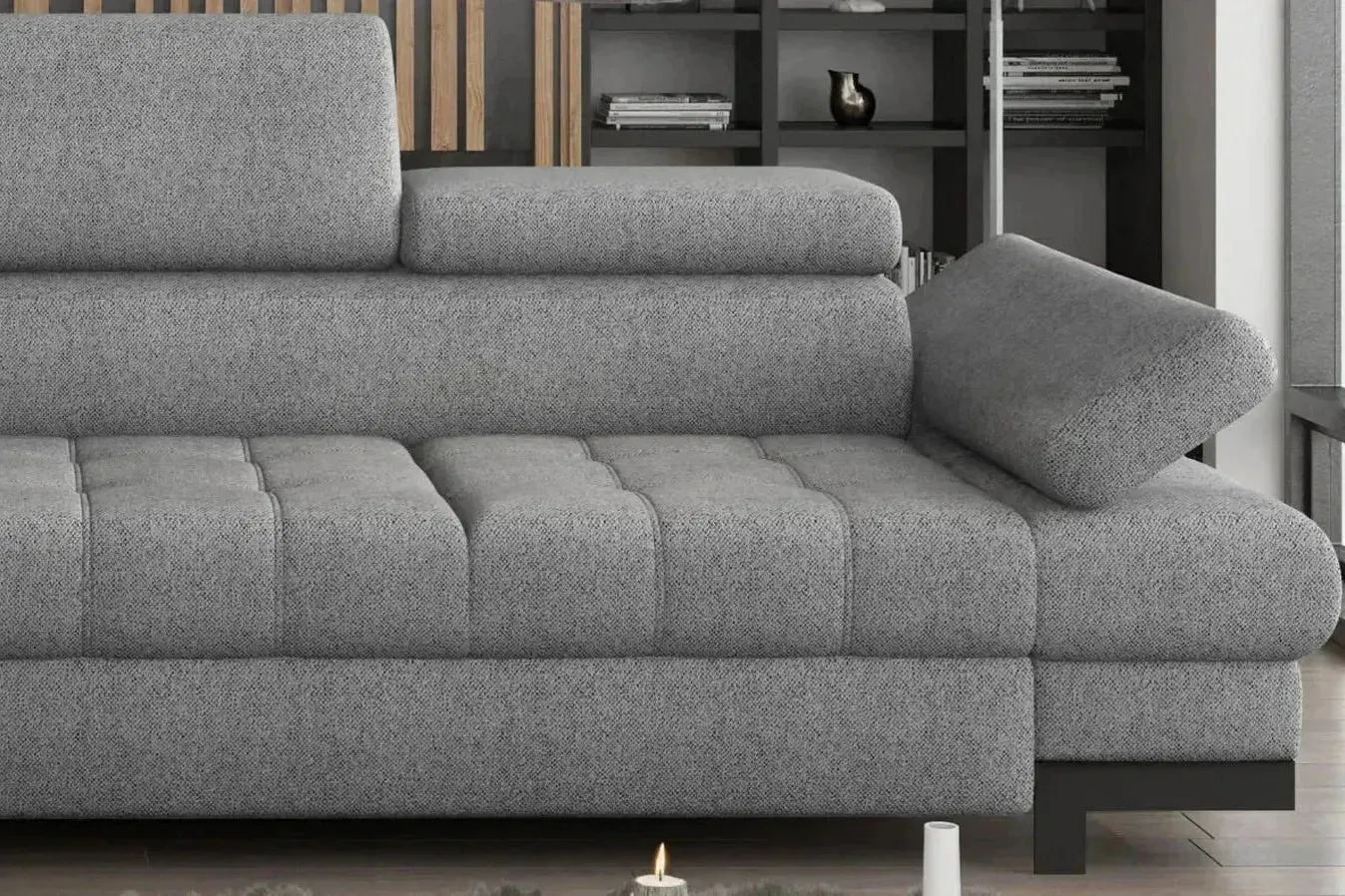 Selva L Corner Sofa Bed With Storage - Image 3