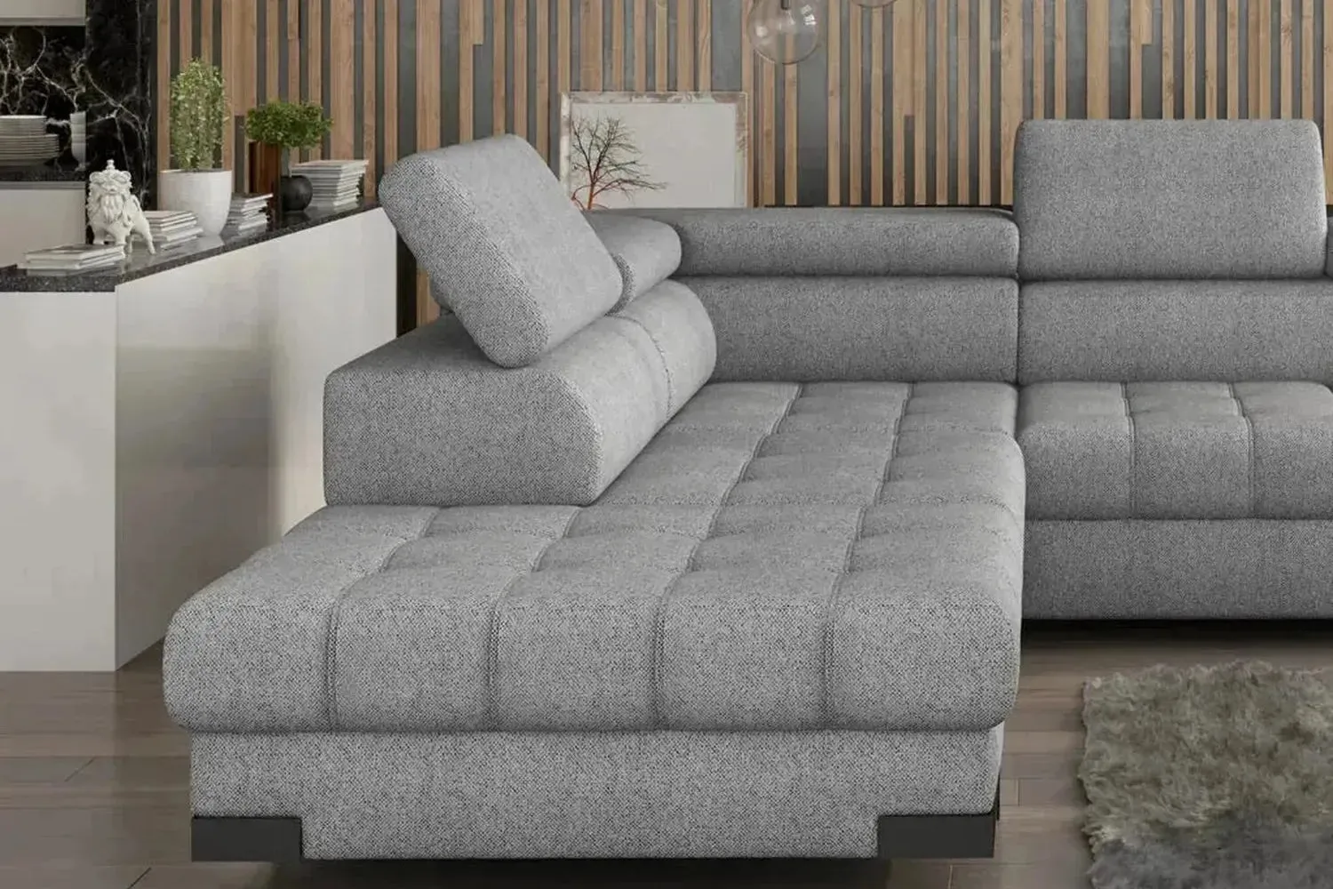 Selva L Corner Sofa Bed With Storage - Image 4