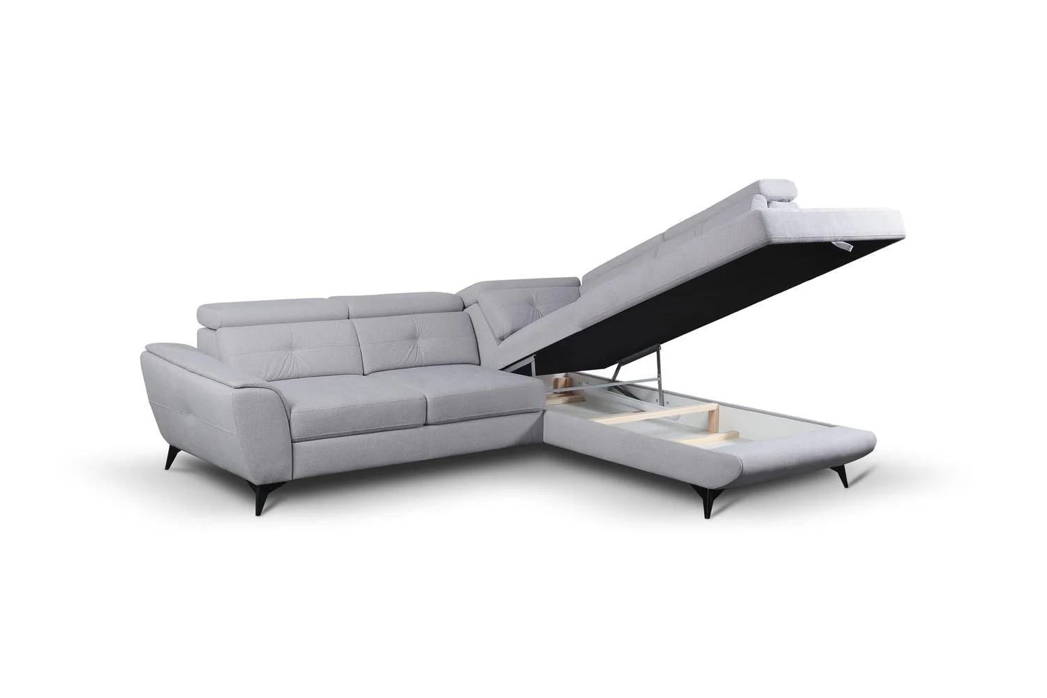 Sergio Corner Sofa Bed With Storage - Image 4