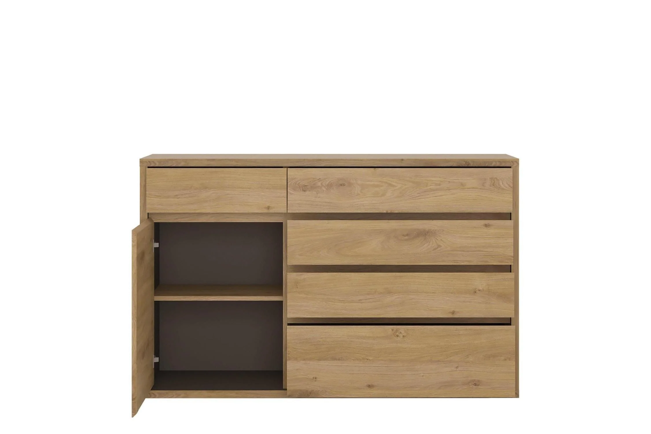Shetland 1 Door 5 Drawer Cupboard - Image 3