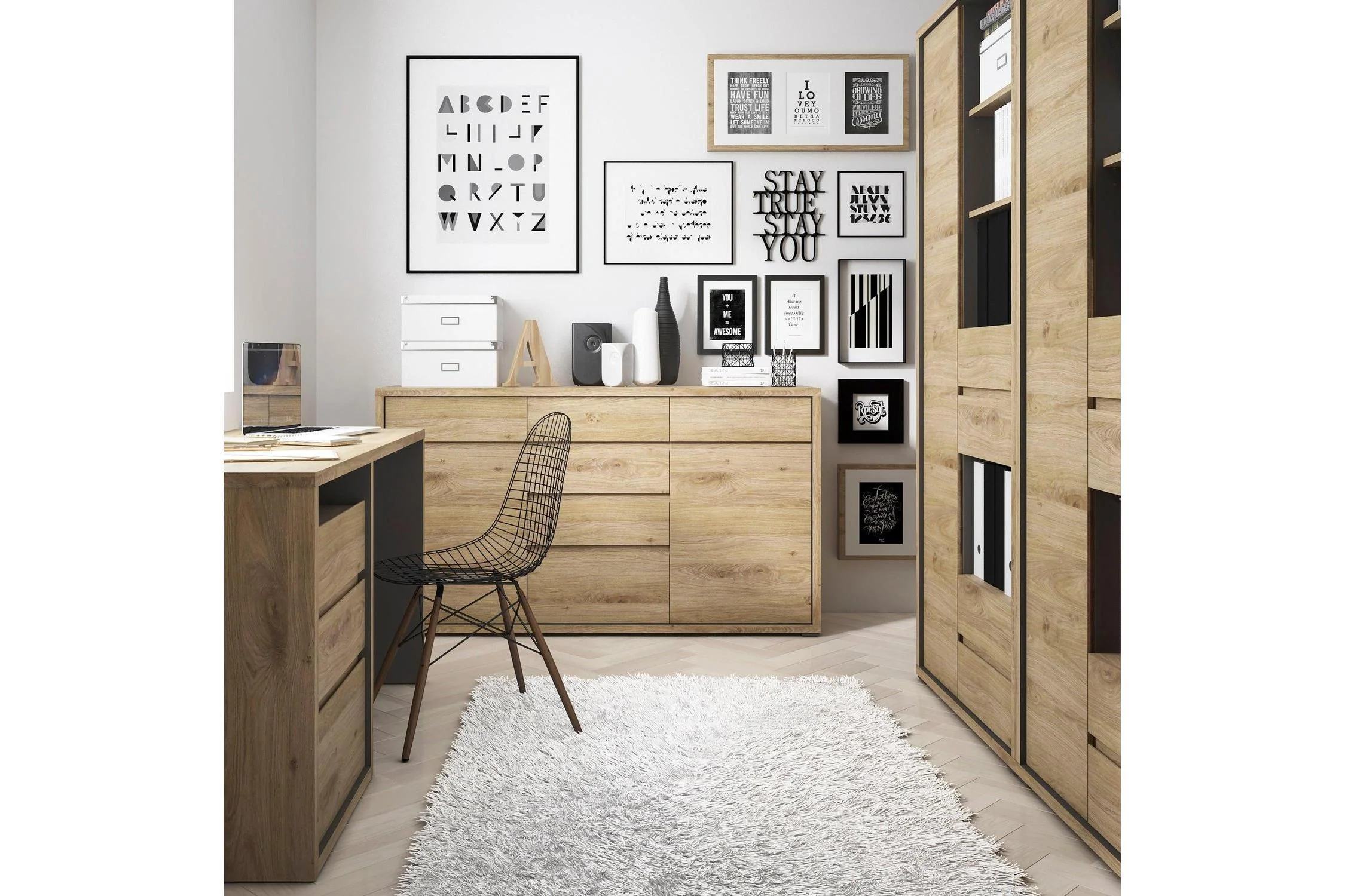 Shetland 2 Door 6 Drawer Chest - Image 4