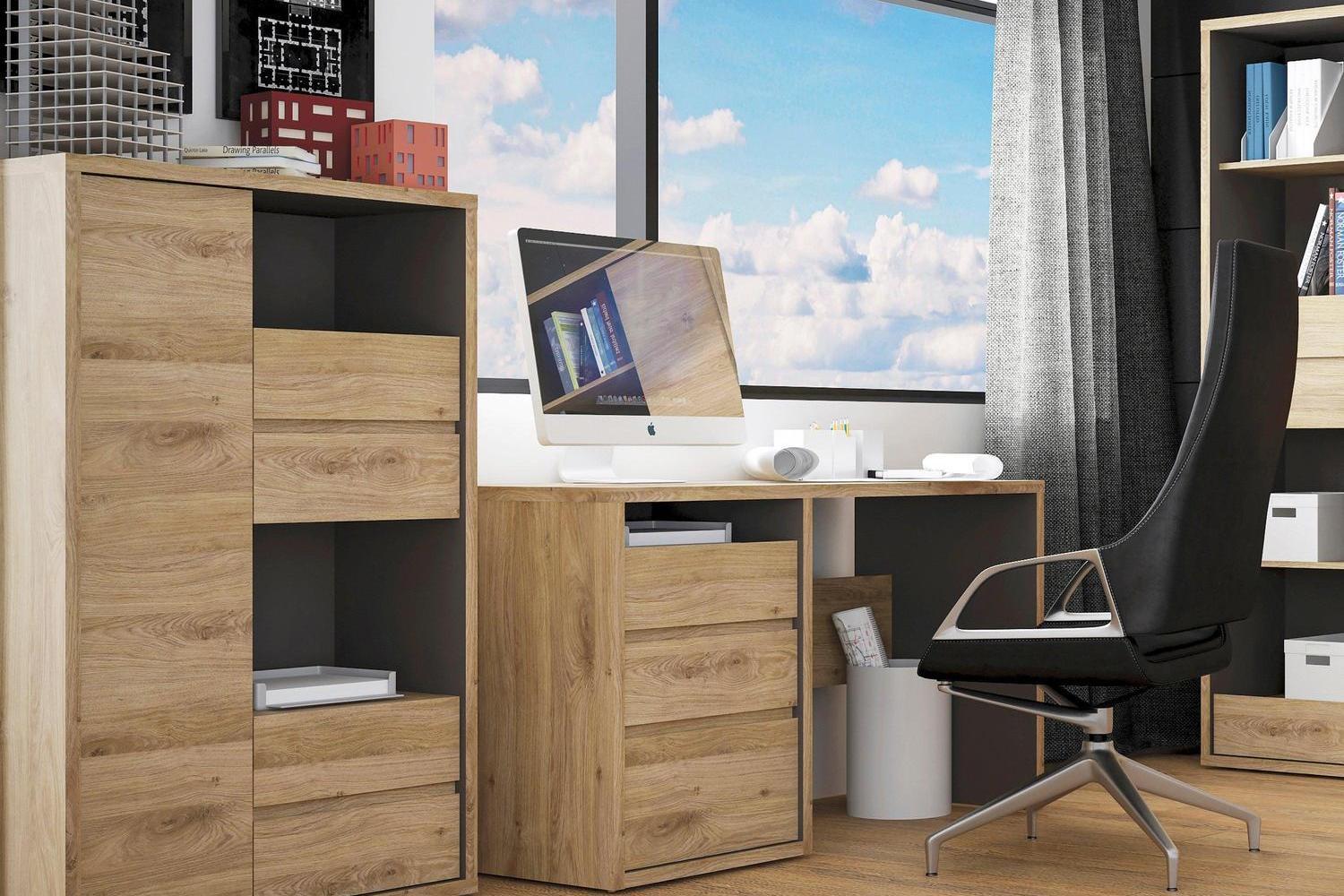 Shetland 3 Drawer Desk - Image 4